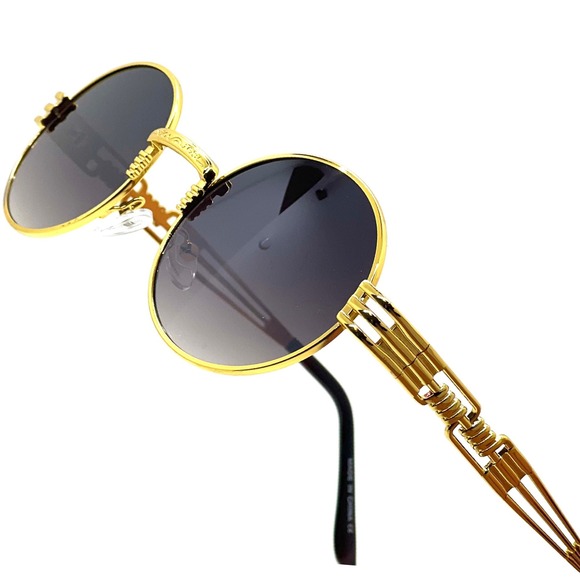 Aviator Sunglasses Men Fashion Retro Driving‎ Pilot Shades Black Gradient UV400 - Picture 1 of 4